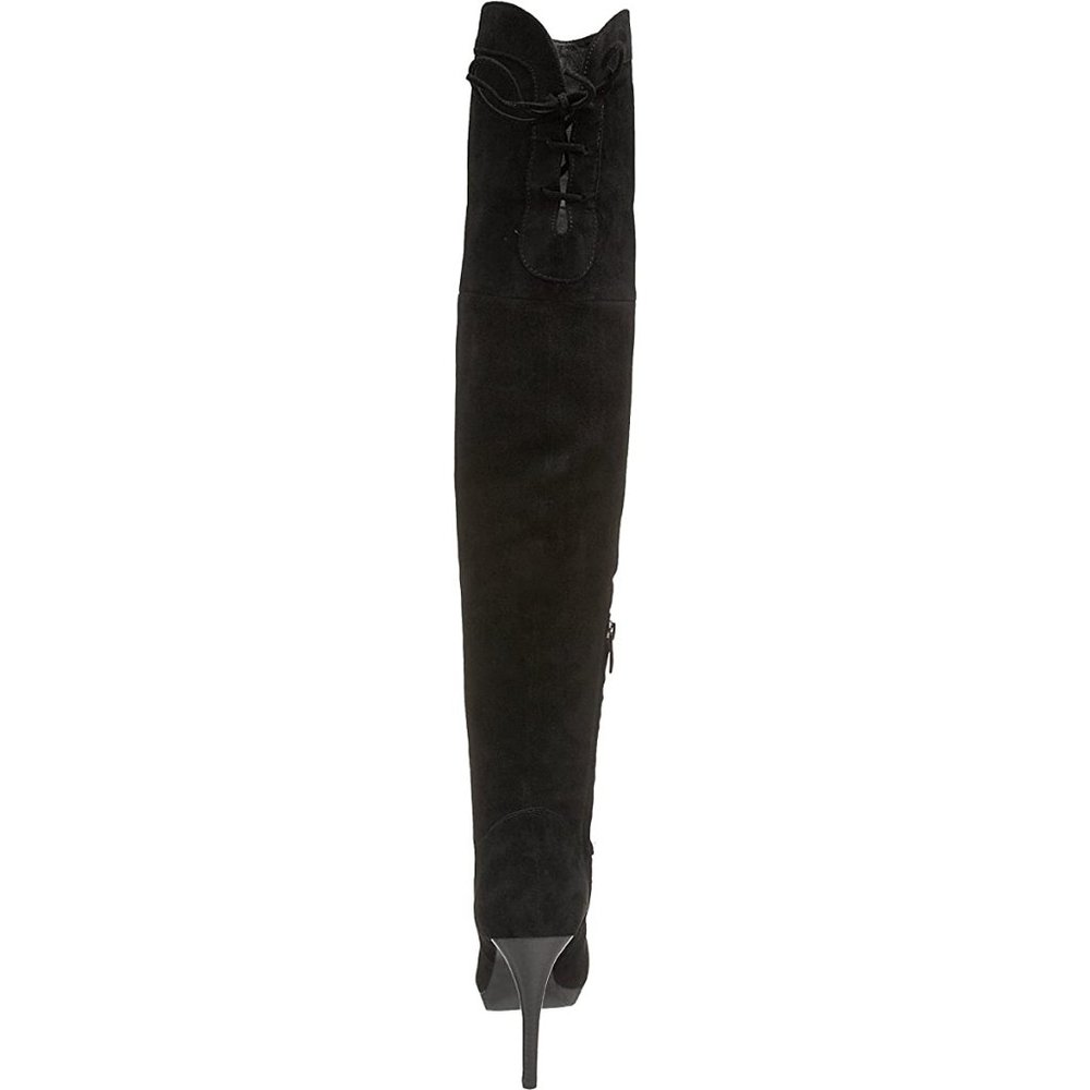 Sam Edelman Vesey Suede Over-The-Knee Boots in Black - Picture 3 of 15